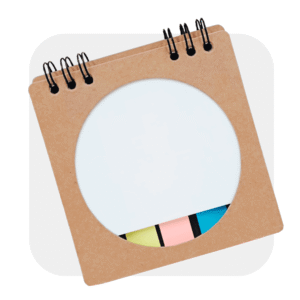 LIBRETA ANILLADA CHICA CON POST-IT / ECO-16