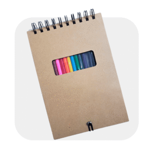 LIBRETA ECOLÓGICA ANILLADA CON COLORES / RA-513