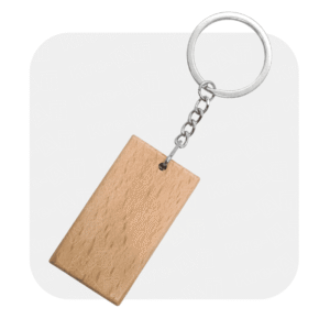 LLAVERO RECTANGULAR MADERA