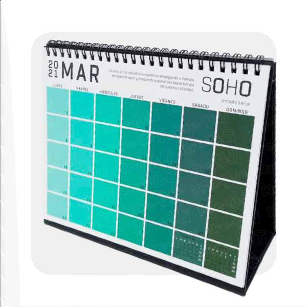 CALENDARIO DE ESCRITORIO ANILLADO