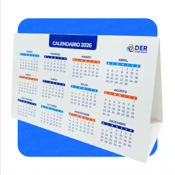 CALENDARIO DE ESCRITORIO TRIANGULAR