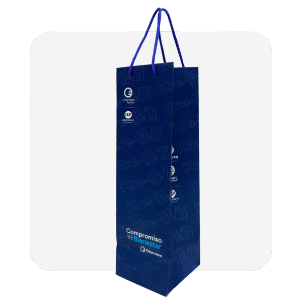 BOLSA DE PAPEL COUCHÉ PARA VINO