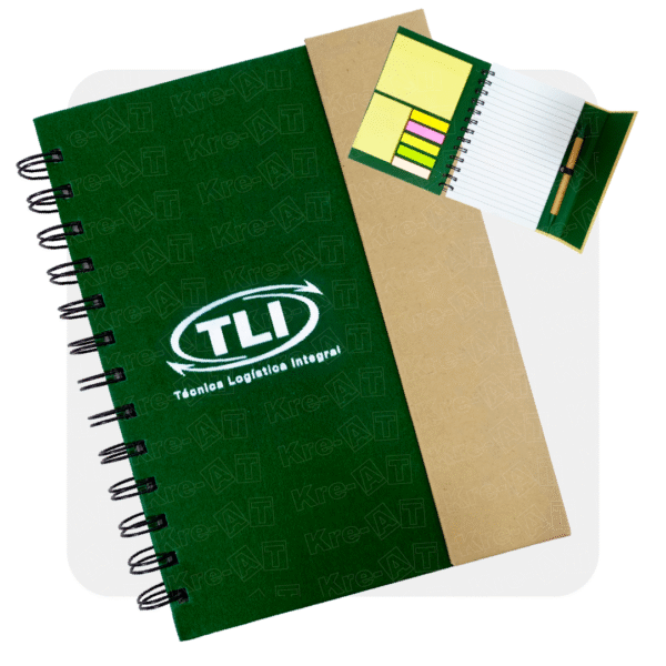 NOTEBOOK ANILLADO CON POST IT / R-8001