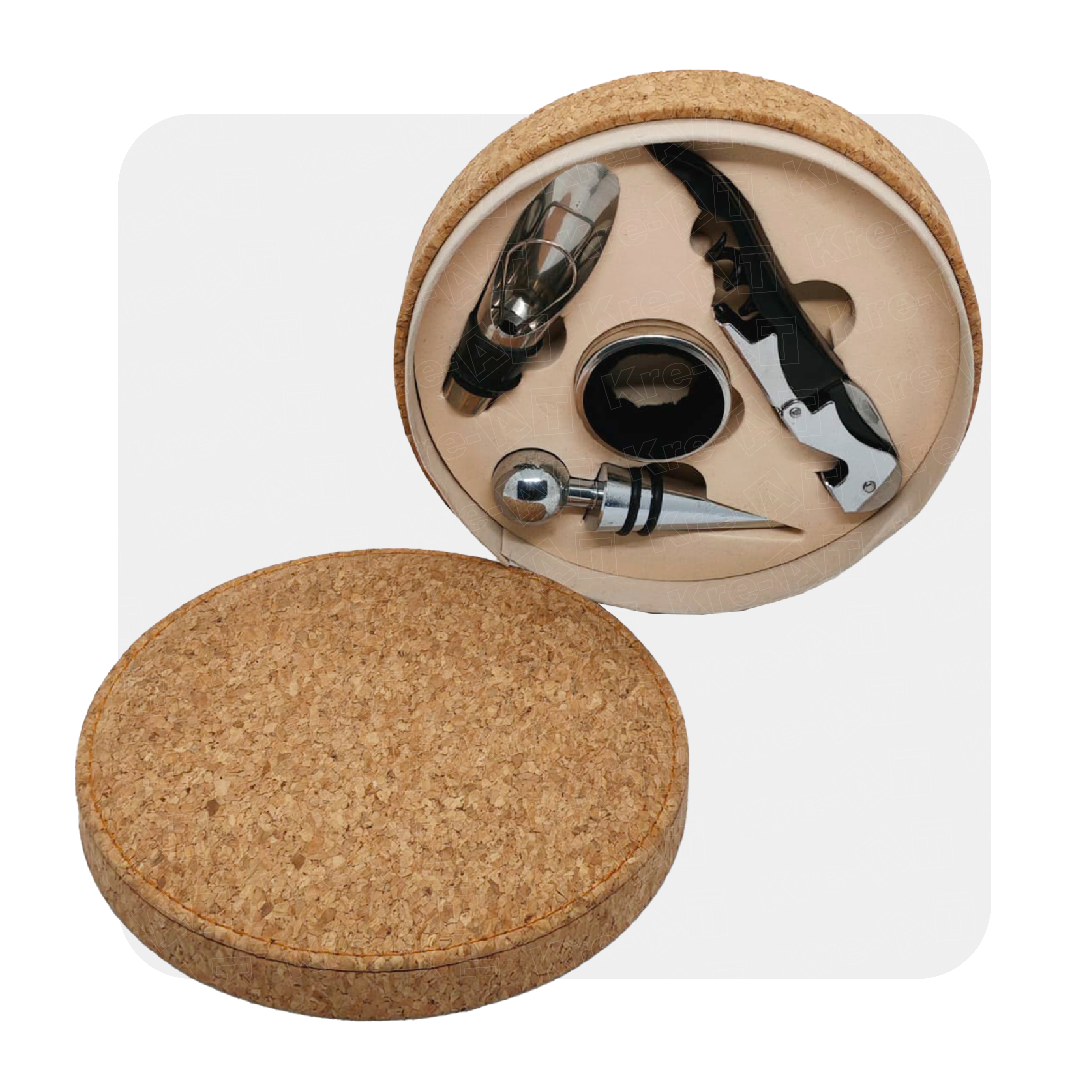 SET DE VINO ECOLÓGICO (CORCHO) / KSV001