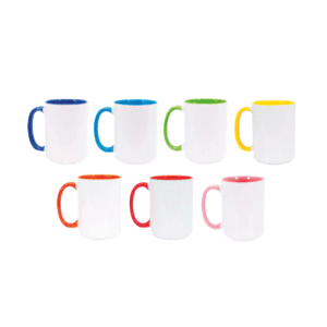 TAZA EN CERÁMICA, INTERIOR Y ASA DE COLOR 15 OZ / SKB- 55C