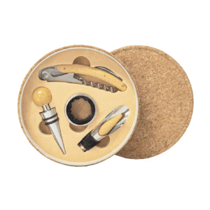 SET DE VINO ECOLÓGICO (CORCHO) / KSV002